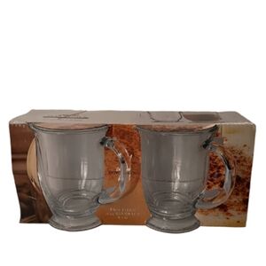 Circleware Cafe Downtown 16 Oz Beverage Set Of 2 Clear Mug